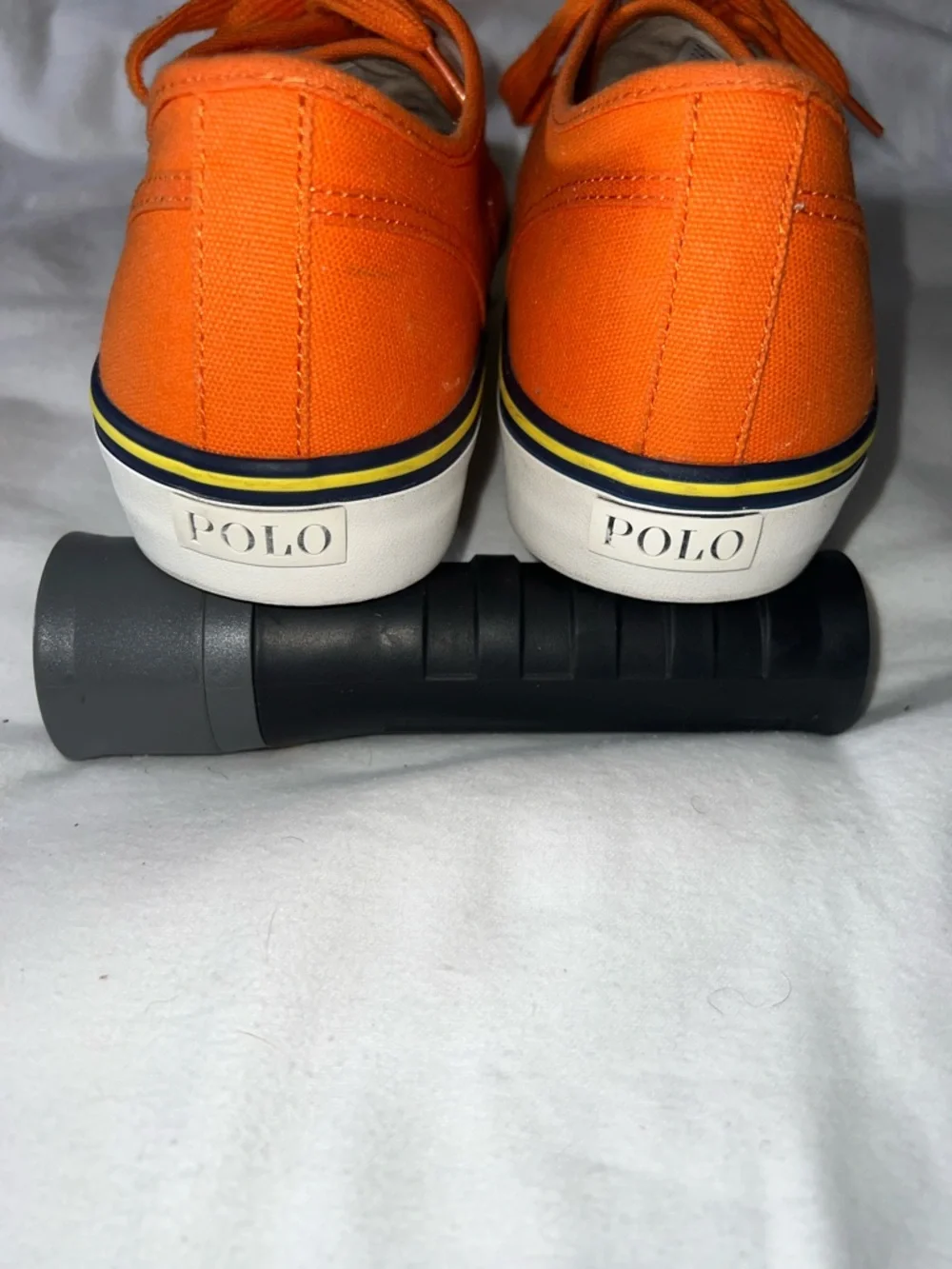 Polo by Ralph Lauren Orange Canvas Low-Top Sneakers “Size 15D”